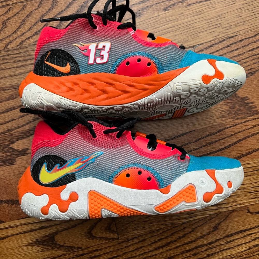 Nike PG 6 NRG Hot Wheels Paul George Laser Blue Red Orange White